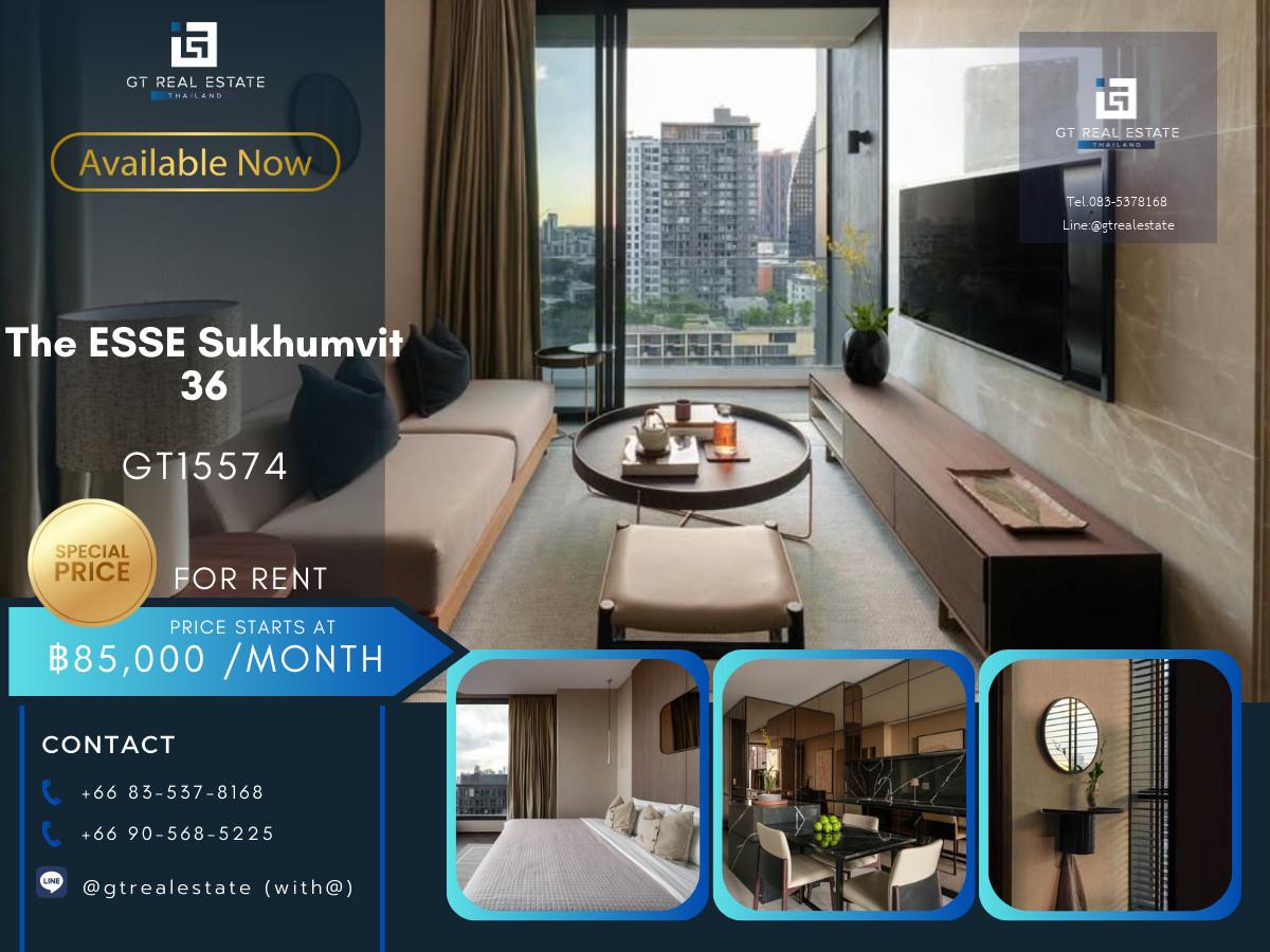 คอนโด The ESSE Sukhumvit 36 เดินทางสะดวก ใกล้รถไฟฟ้าบีทีเอส มีรถรับส่ง ห้องสวย เฟอร์นิเจอร์ครบ พร้อมอยู่!