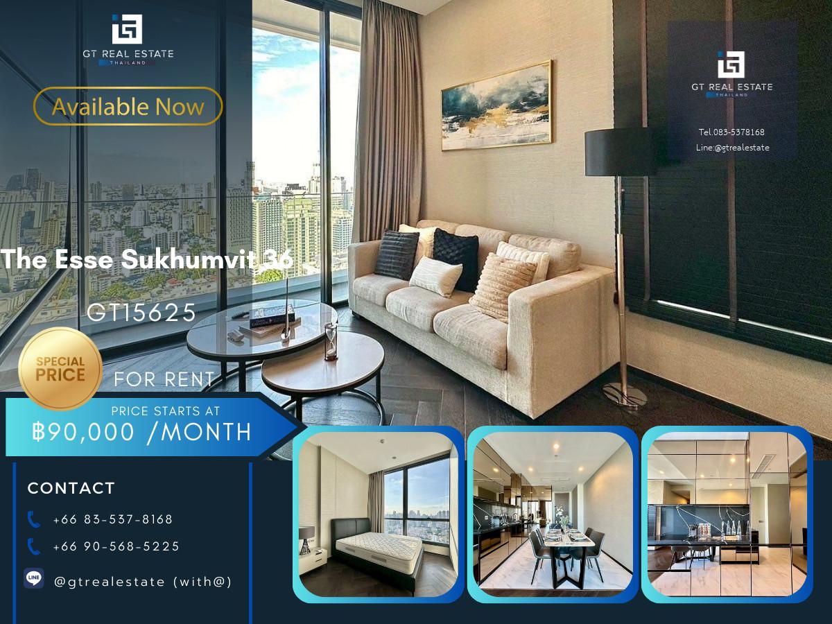 คอนโด The Esse Sukhumvit 36 เดินทางสะดวก ใกล้รถไฟฟ้าบีทีเอส มีรถรับส่ง ห้องแต่งสวย เฟอร์นิเจอร์ครบ พร้อมอยู่!!