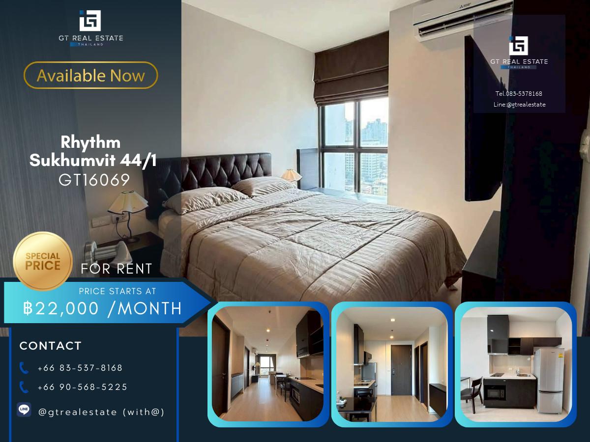 📍 GT16069 | Rhythm Sukhumvit 44/1 ห้องว่างให้เช่า