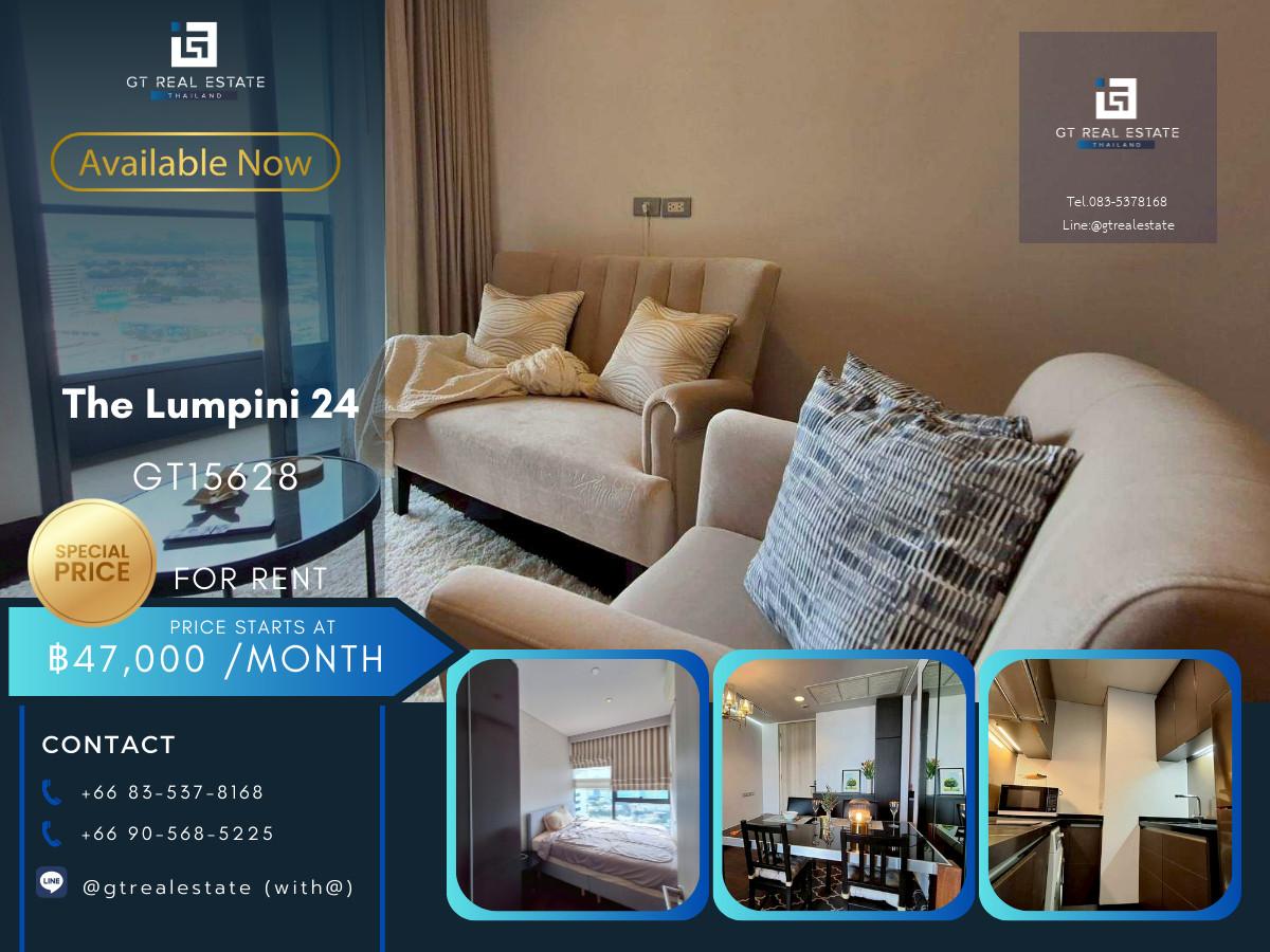 คอนโด The Lumpini 24 เดินทางสะดวก ใกล้รถไฟฟ้าบีทีเอส มีรถรับส่ง ห้องสวย เฟอร์นิเจอร์ครบ พร้อมอยู่!!