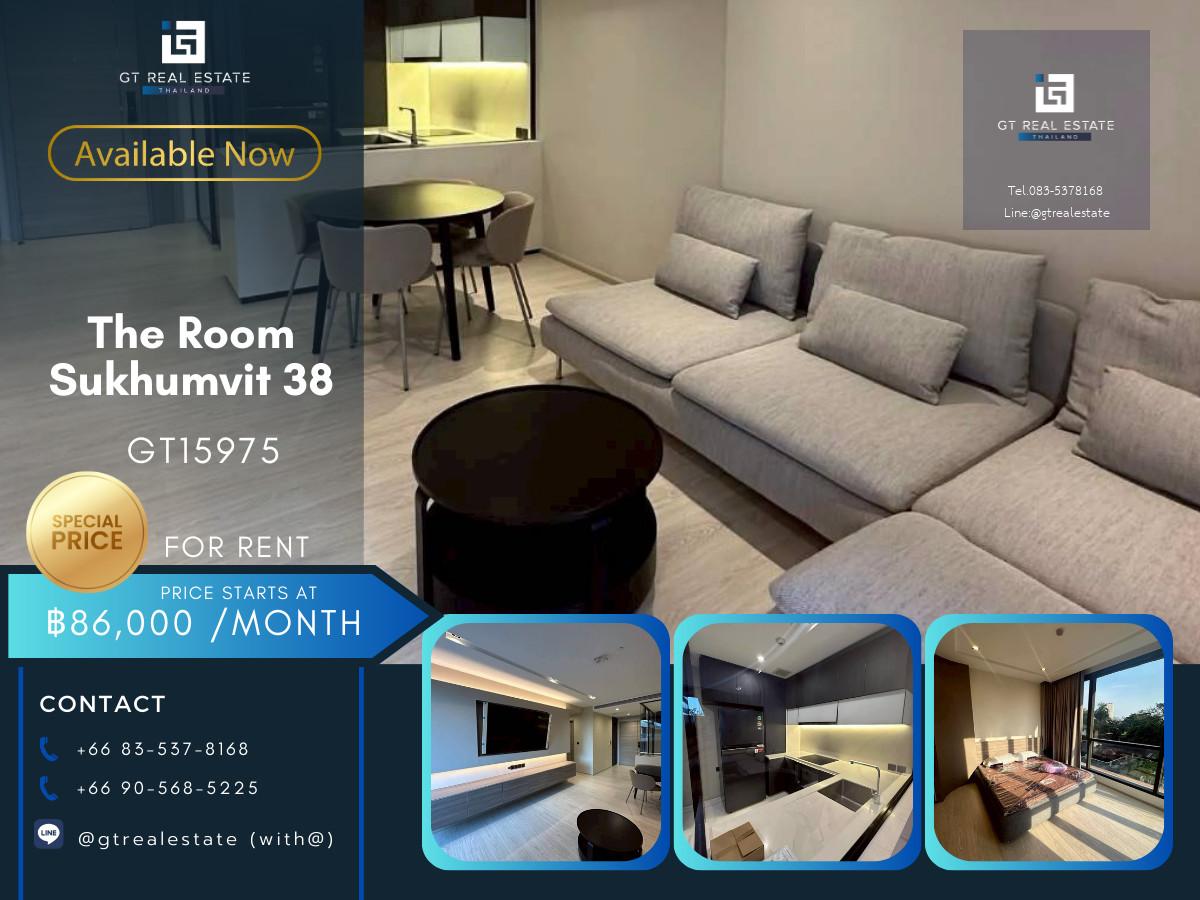 ✨ GT15975 |  คอนโด The Room Sukhumvit 38 เดินทางสะดวก ใกล้รถไฟฟ้าบีทีเอส มีรถรับส่ง ห้องสวย เฟอร์นิเจอร์ครบ พร้อมอยู่