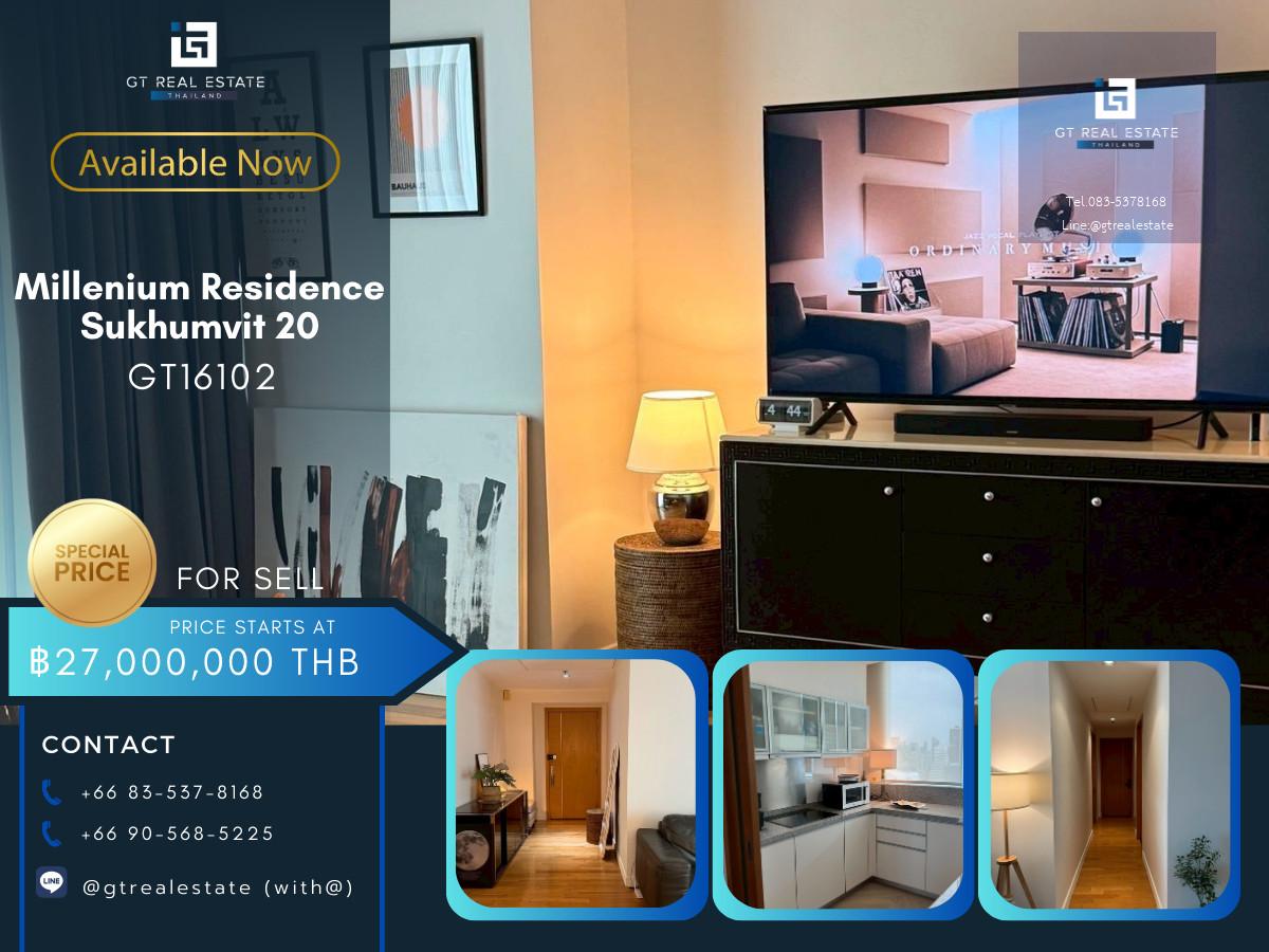 ✨ GT16102 | Millennium Residence Sukhumvit 20 | Available for Selll