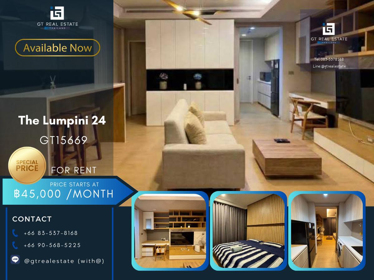 คอนโด The Lumpini 24 เดินทางสะดวก ใกล้รถไฟฟ้าบีทีเอส มีรถรับส่ง ห้องสวย เฟอร์นิเจอร์ครบ พร้อมอยู่!!