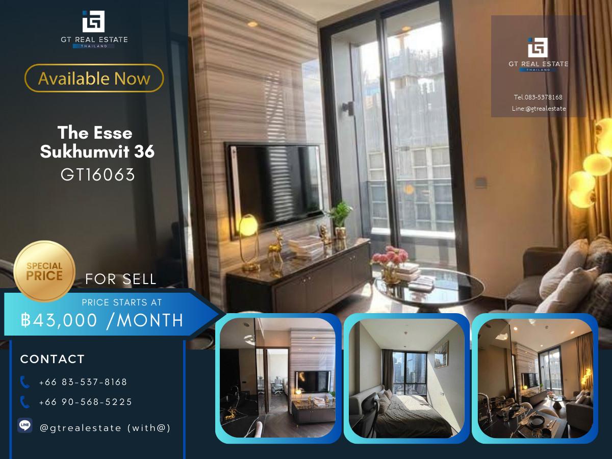 ✨ GT16063 | The Esse Sukhumvit 36 | High floor | Thonglor