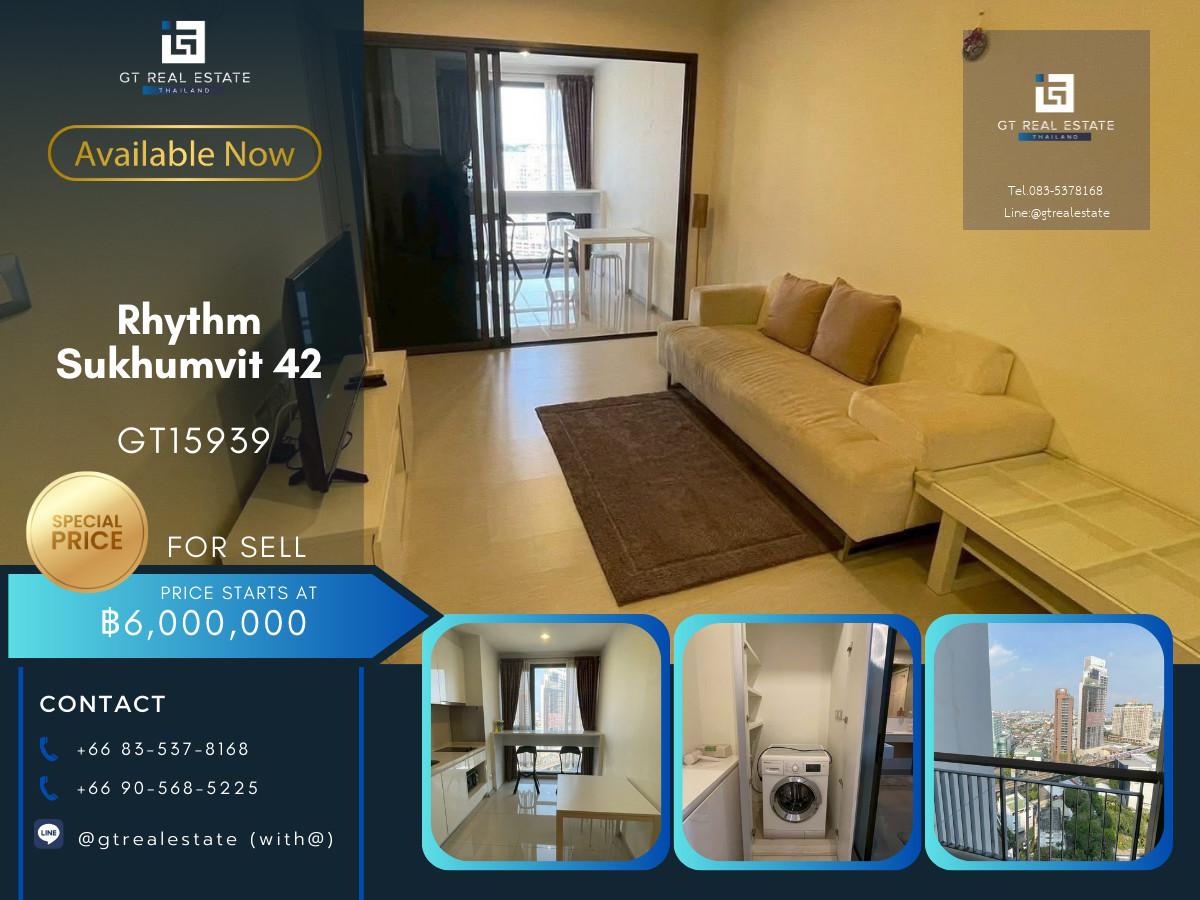 ✨ GT15939 |  คอนโด RHYTHM Sukhumvit 42  เฟอร์นิเจอร์ครบ พร้อมขาย