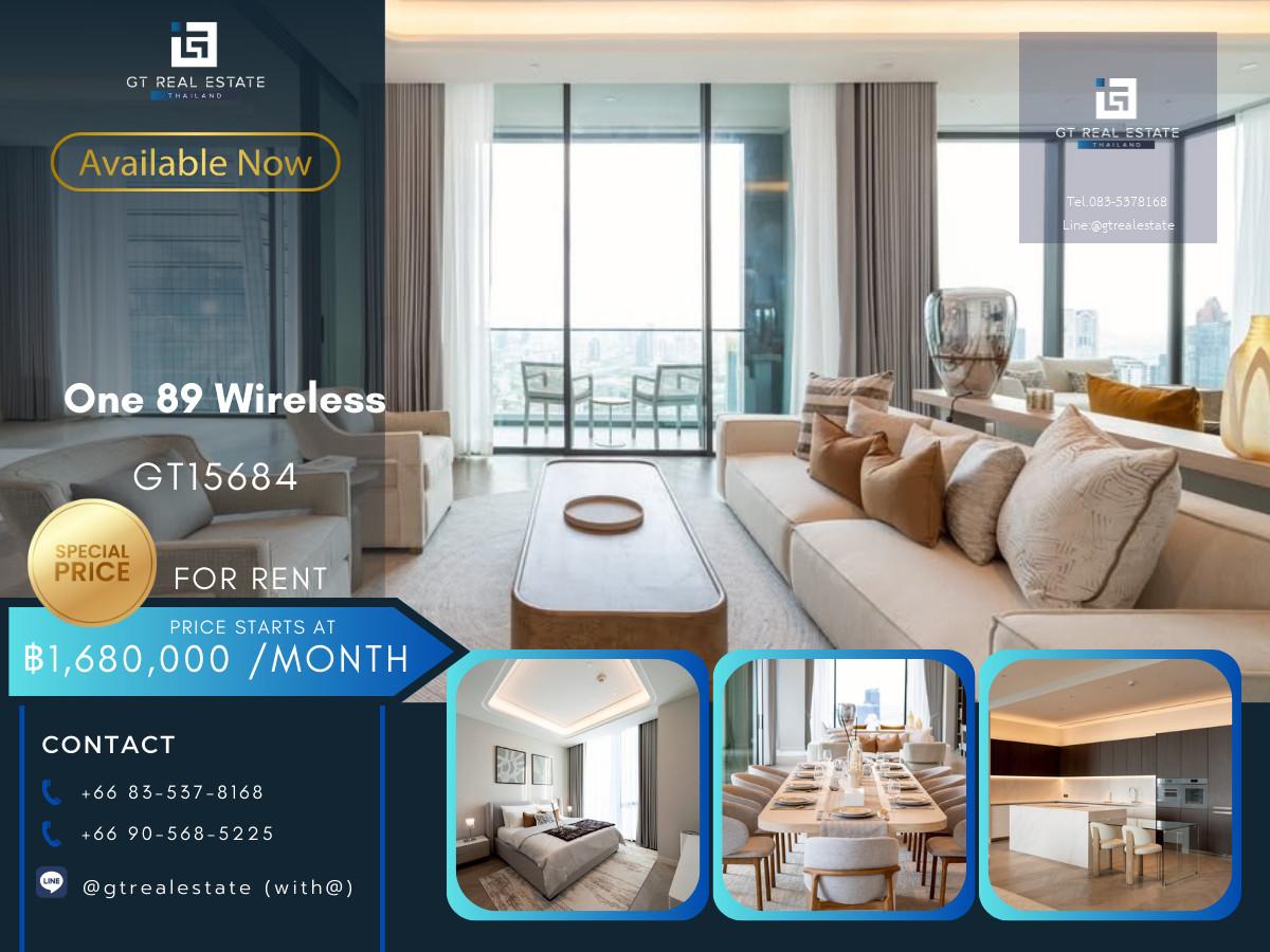 คอนโดหรูที่ One 89 Wireless เดินทางสะดวก ใกล้รถไฟฟ้าบีทีเอส มีรถรับส่ง ห้องตกแต่งสวย เฟอร์นิเจอร์ครบ พร้อมเข้าอยู่!!