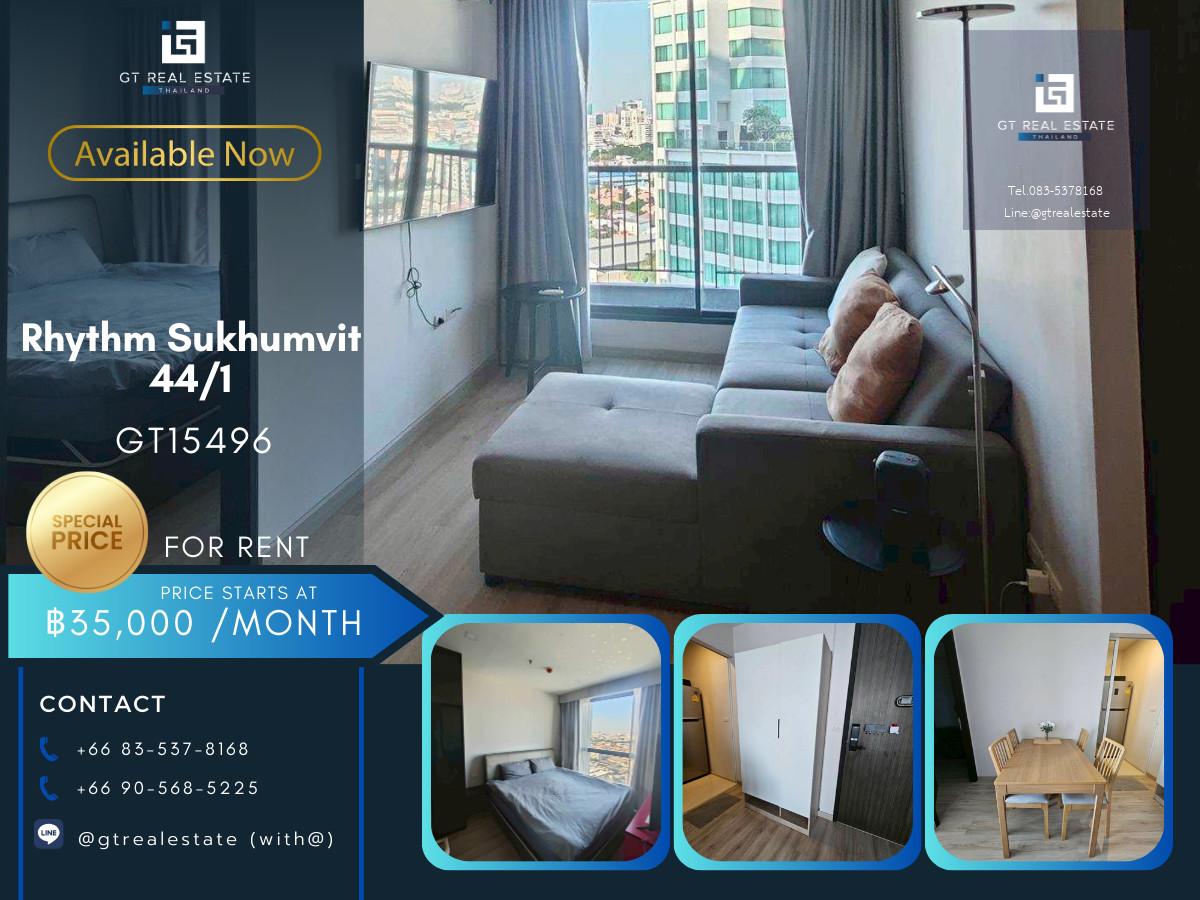 คอนโด Rhythm Sukhumvit 44/1 เดินทางสะดวก ใกล้รถไฟฟ้าบีทีเอส มีรถรับส่ง เฟอร์นิเจอร์ครบ พร้อมอยู่!!