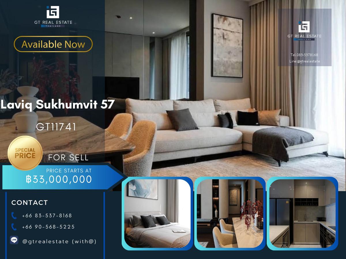 ✨ GT11741 |  คอนโด Laviq Sukhumvit 57 ห้องสวย เฟอร์นิเจอร์ครบ พร้อมขาย