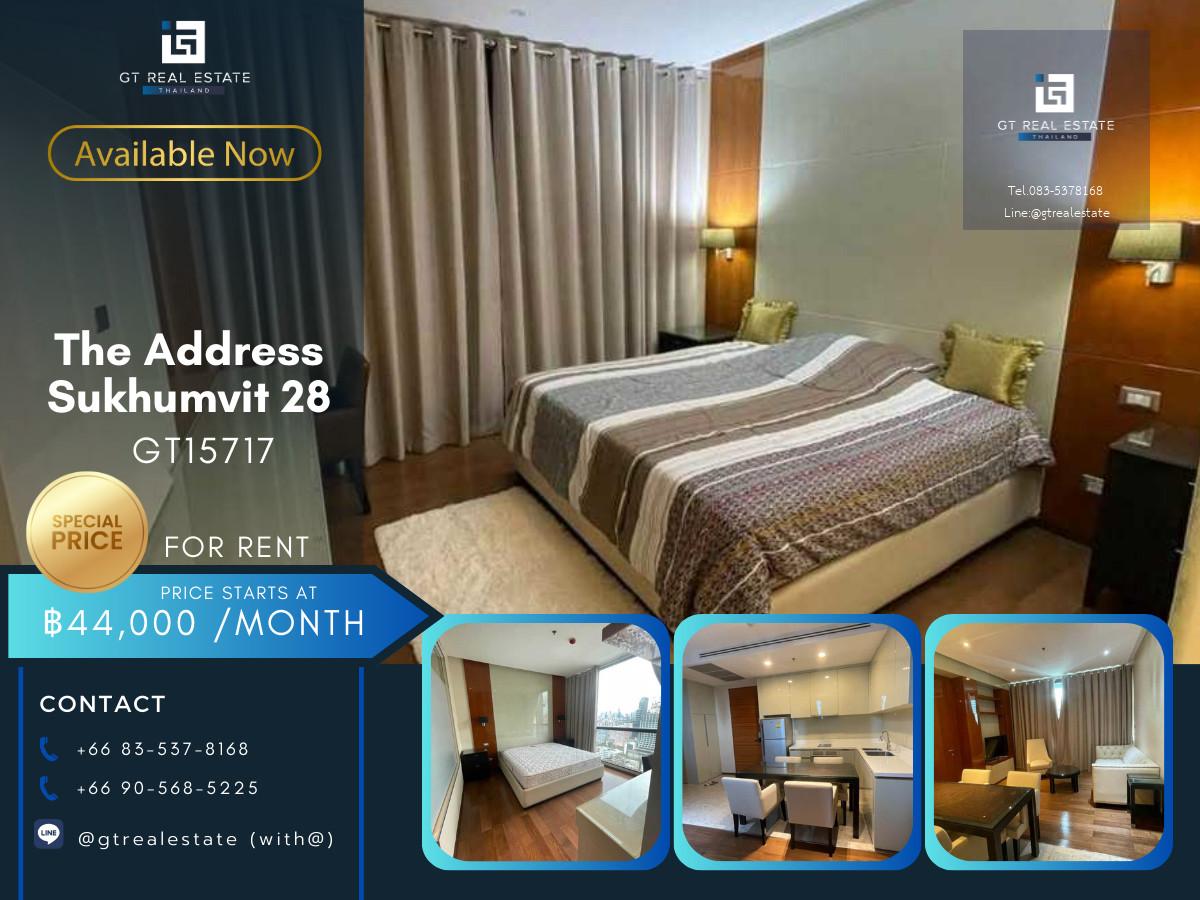 💎 GT15717 | The Address Sukhumvit 28 Luxury Residence | Sale | Rent