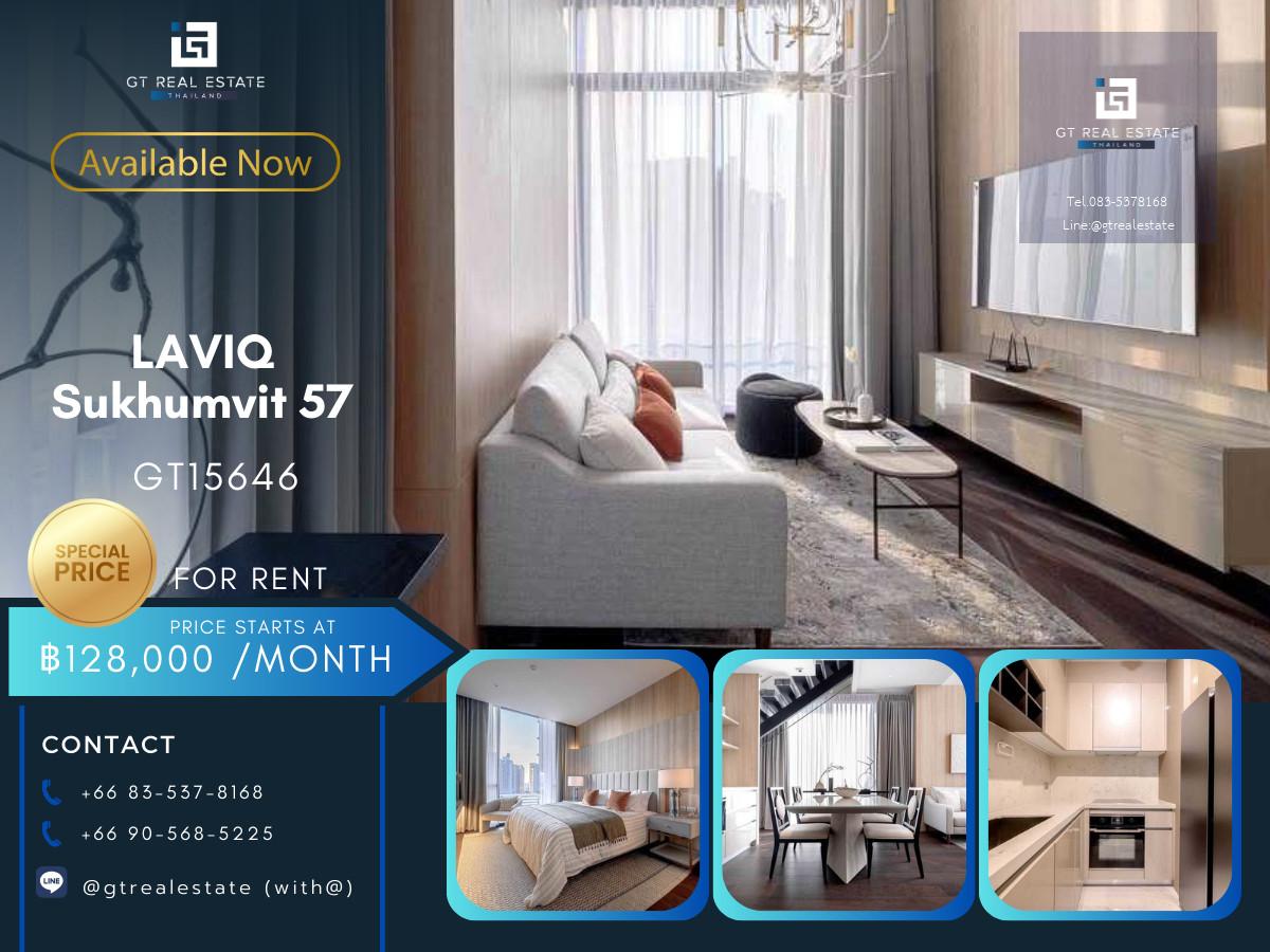 ✨ GT15646 | คอนโดหรูที่ LAVIQ Sukhumvit 57 เดินทางสะดวก ใกล้รถไฟฟ้าบีทีเอส มีรถรับส่ง ห้องแต่งสวย เฟอร์นิเจอร์ครบ พร้อมอยู่!!
