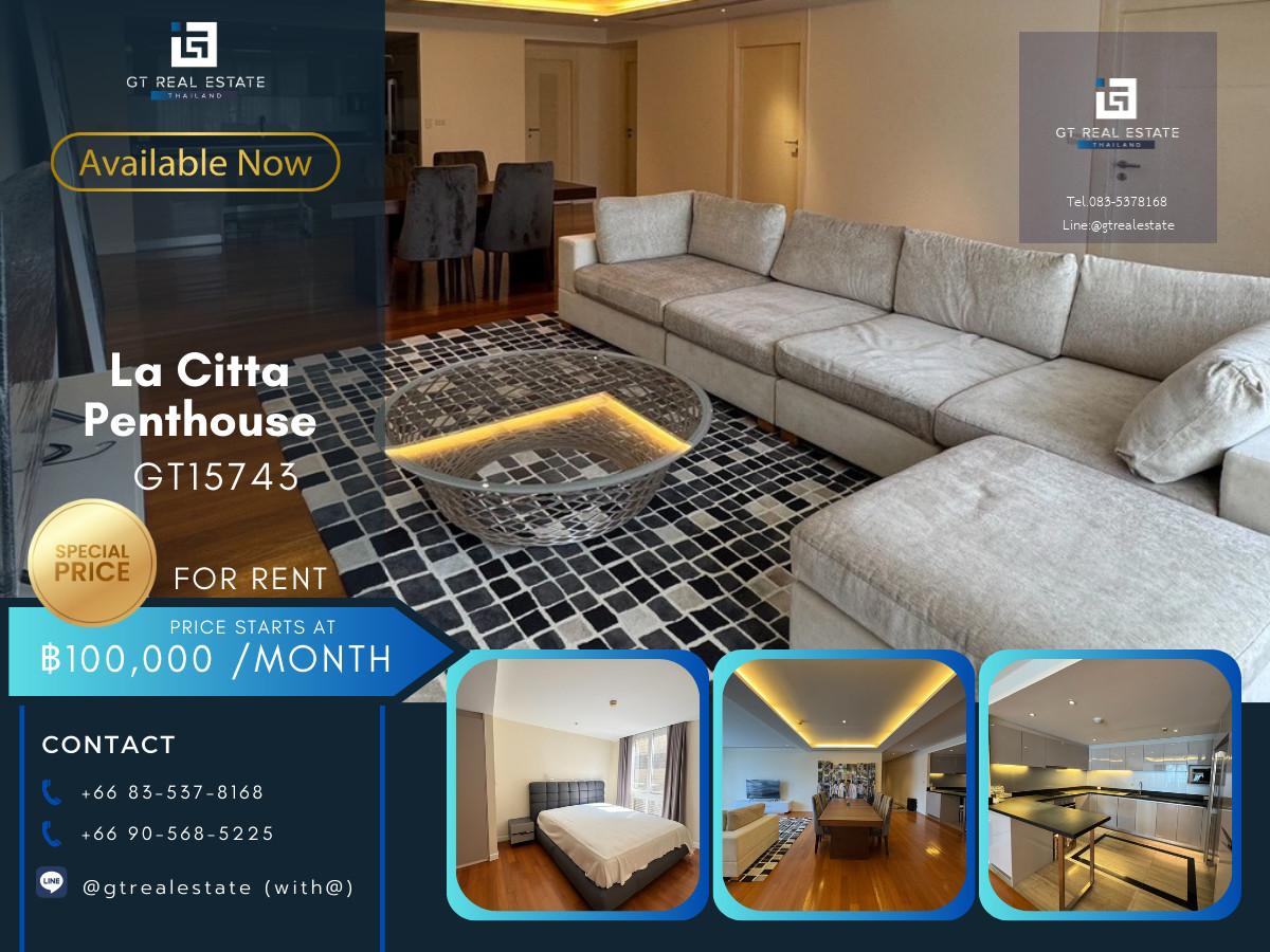 ✨ GT15743 | La Citta Penthouse Thonglor 8 Prime Location Condominium