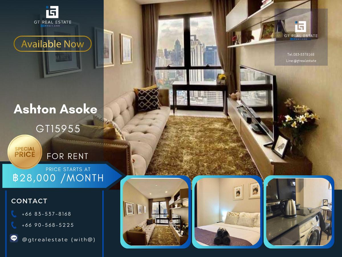 ✨ GT15955 |  คอนโด ASHTON ASOKE ห้องสวย เฟอร์นิเจอร์ครบ พร้อมเช่าอยู่