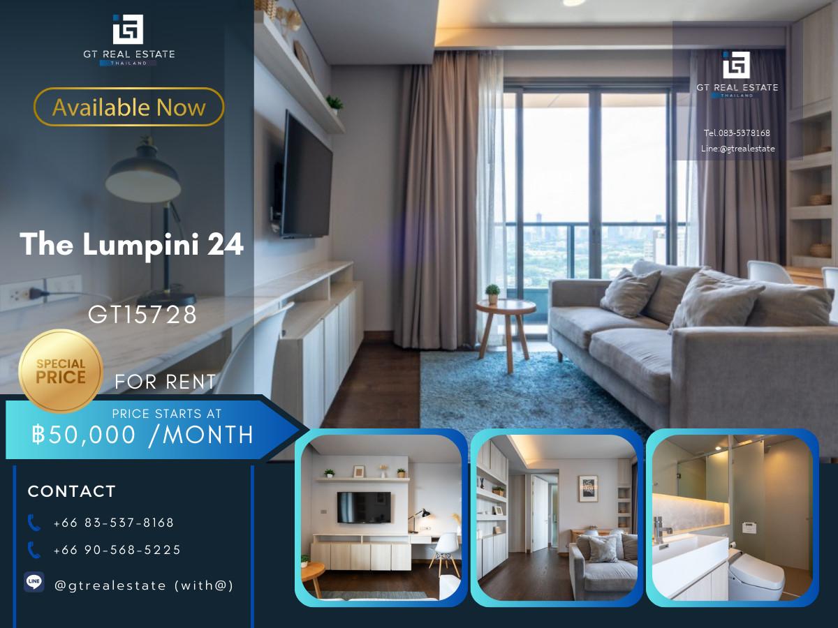 🏙️ GT15728 | The Lumpini 24 High Floor City View | Sale | Rent