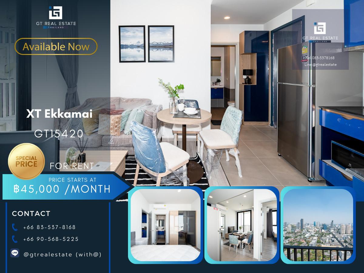 คอนโด XT Ekkamai เดินทางสะดวก ใกล้รถไฟฟ้าบีทีเอส มีรถรับส่ง ห้องสวย เฟอร์นิเจอร์ครบ พร้อมอยู่!!