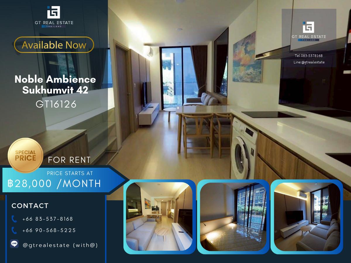 ‼️ GT16126 | Noble Ambience Sukhumvit 42 For Rent