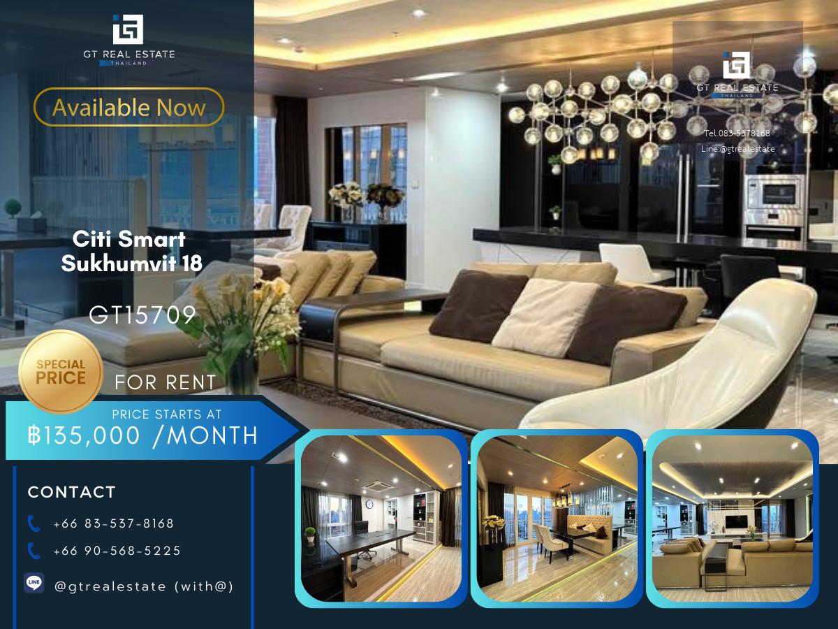 🏙️ GT15709 | Citi Smart Sukhumvit 18 Extra Large Unit | 240 sqm