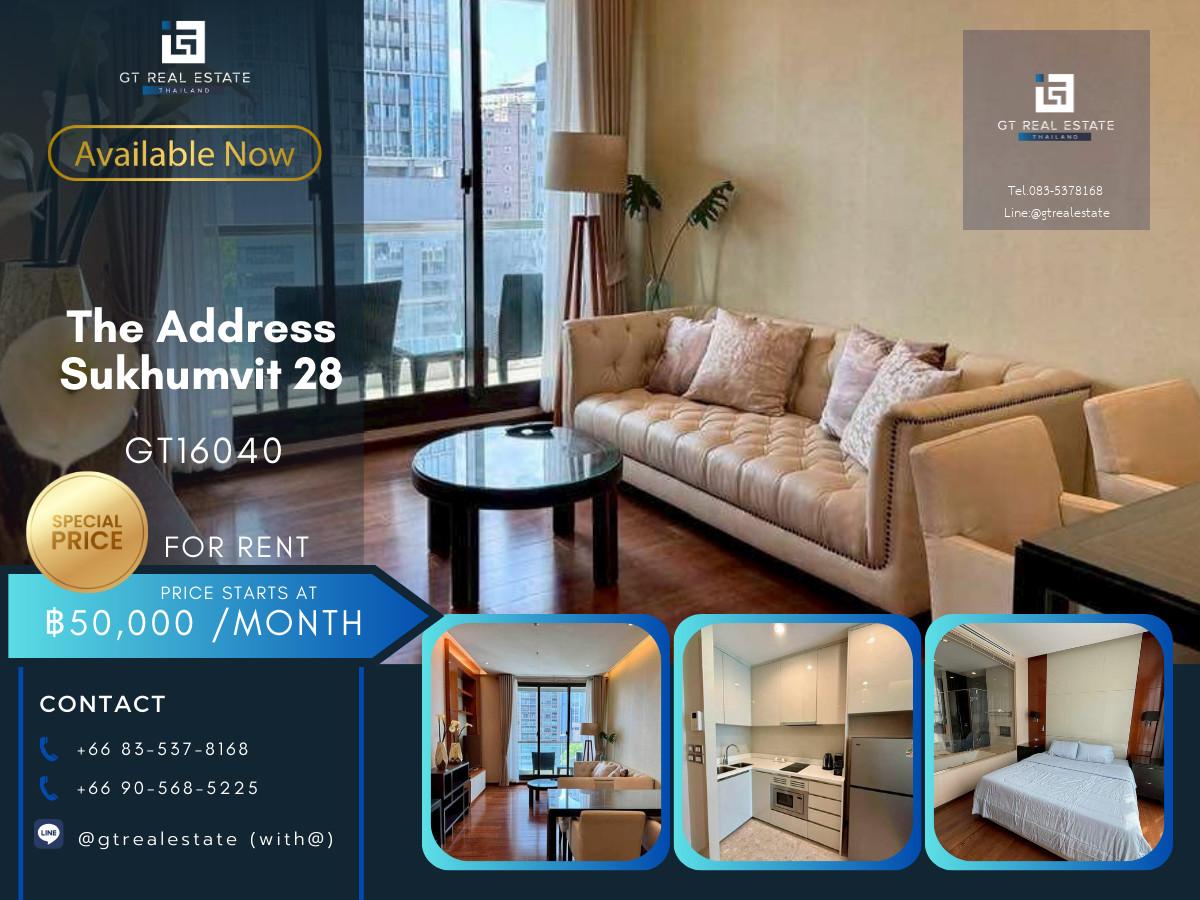 💎 GT16040 | The Address Sukhumvit 28 Luxury Residence | คอนโดหรู ทำเลพร้อมพงษ์