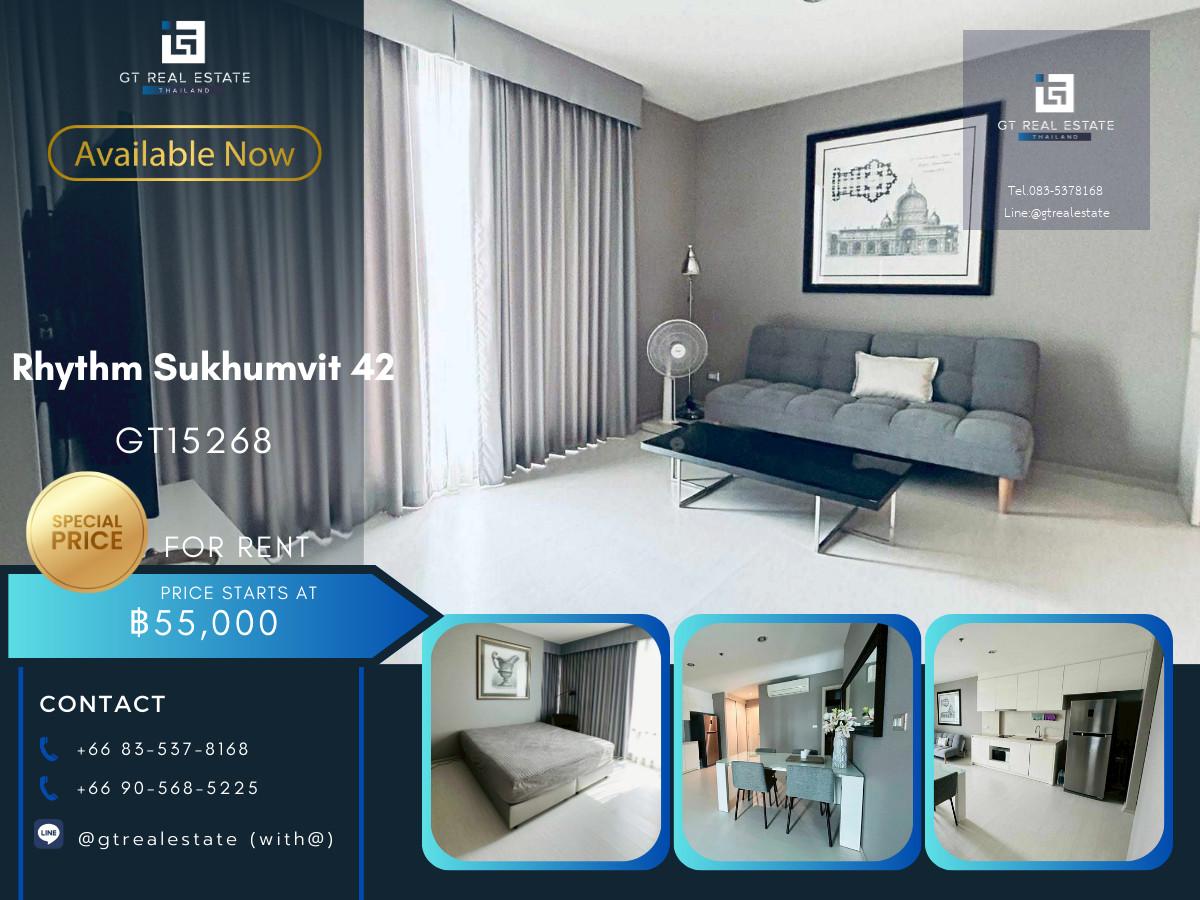 คอนโด Rhythm Sukumvit 42 ห้องสวย เฟอร์นิเจอร์ครบ พร้อมเช่าอยู่